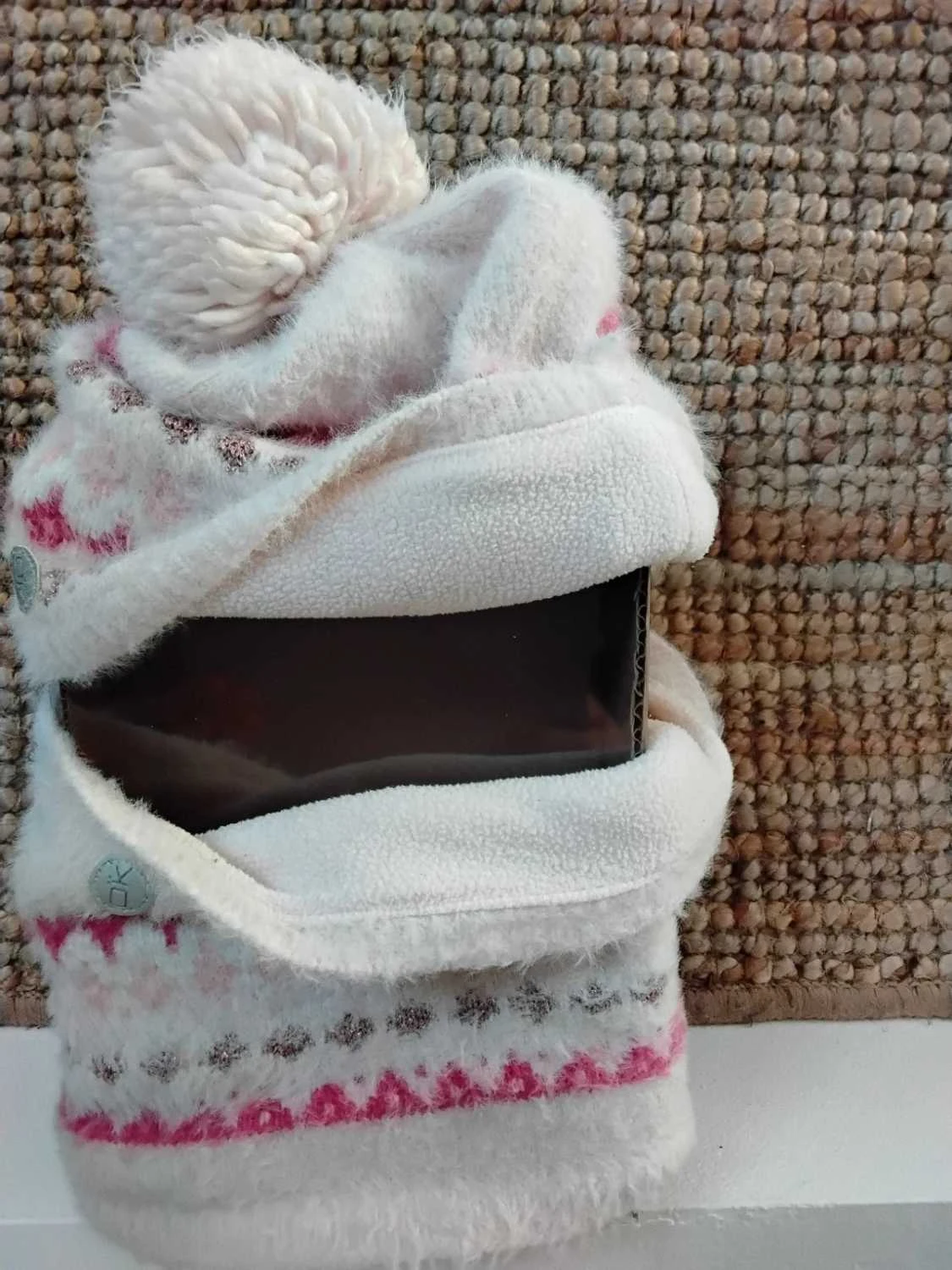 🌈Ensemble bonnet et snood doublé polaire Fille 18mois - 2ans – photo 4